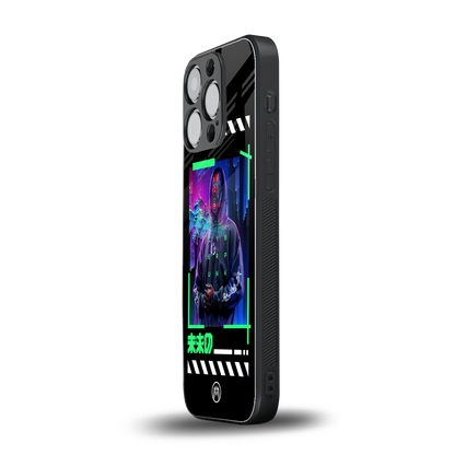 cyberpunk back phone cover | glass case for iphone 16 pro