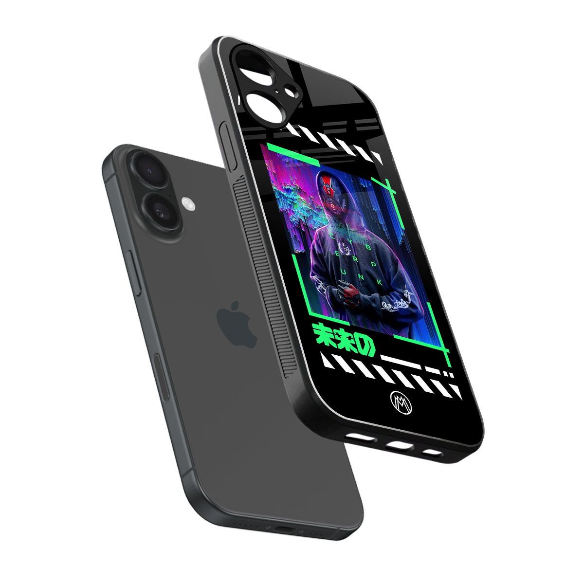 cyberpunk back phone cover | glass case for iphone 16