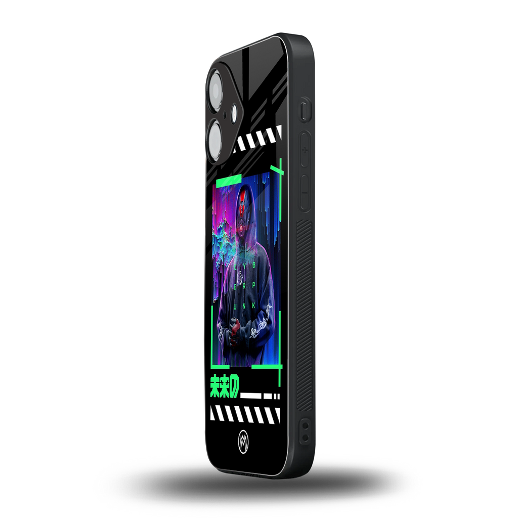cyberpunk back phone cover | glass case for iphone 16