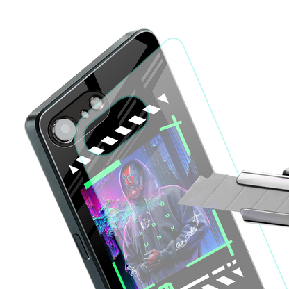 cyberpunk back phone cover | glass case for iphone 16e