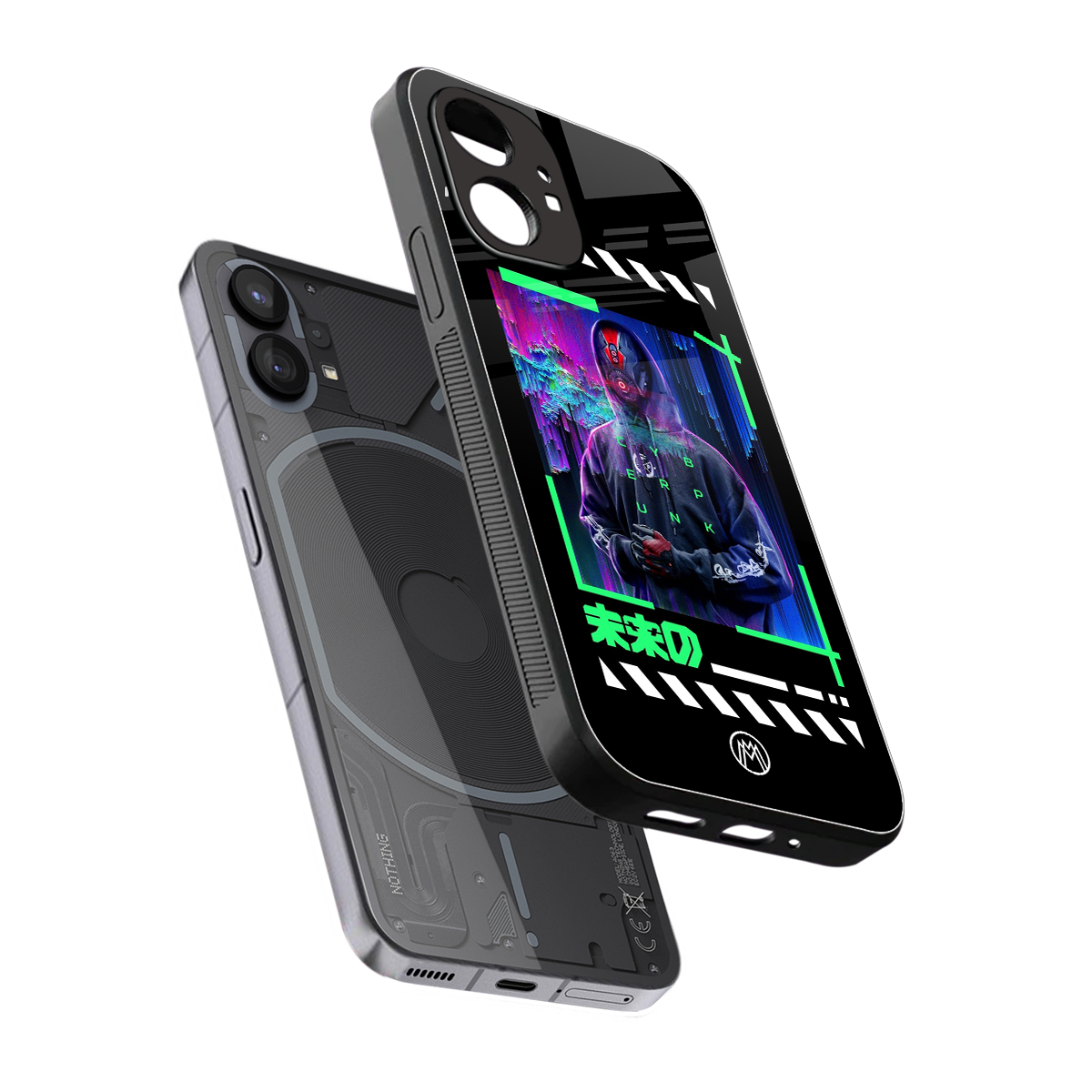 cyberpunk back phone cover | glass case for nothing phone 1