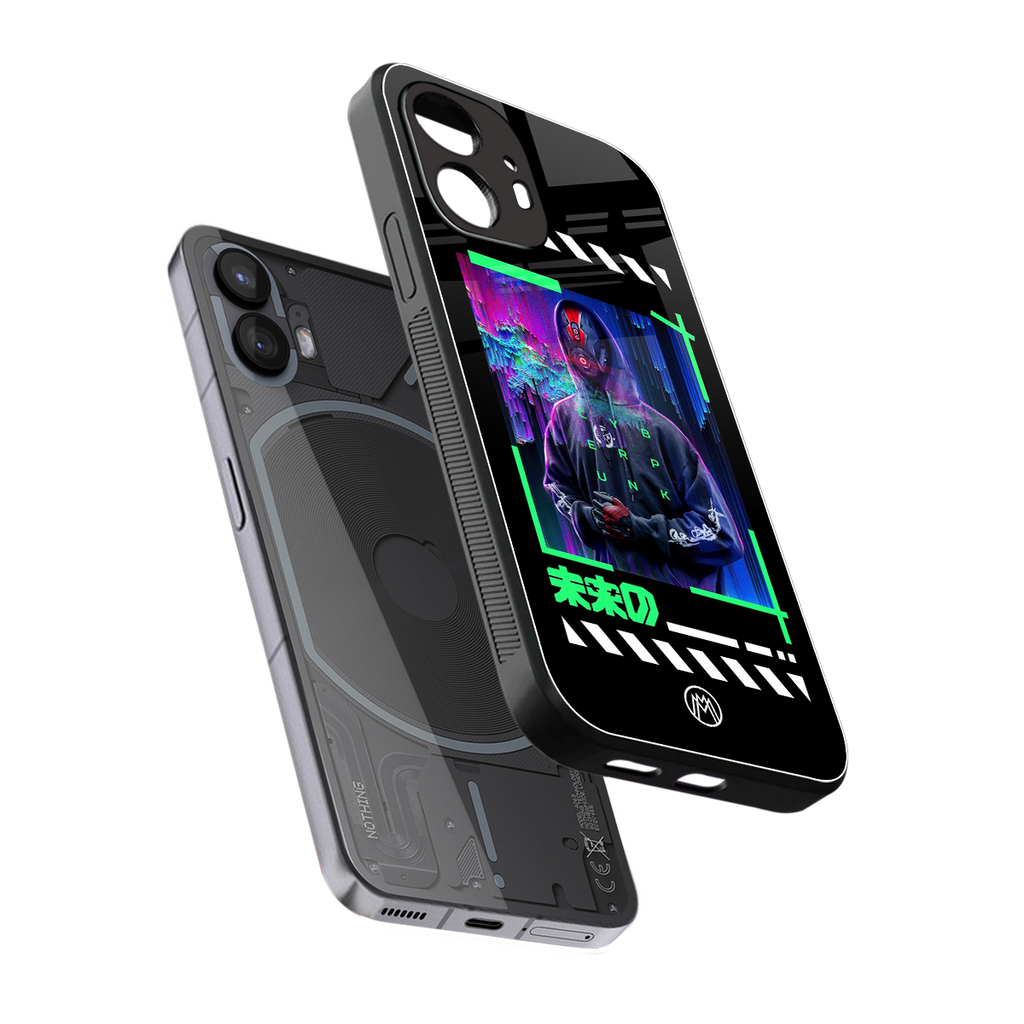 cyberpunk back phone cover | glass case for nothing phone 2