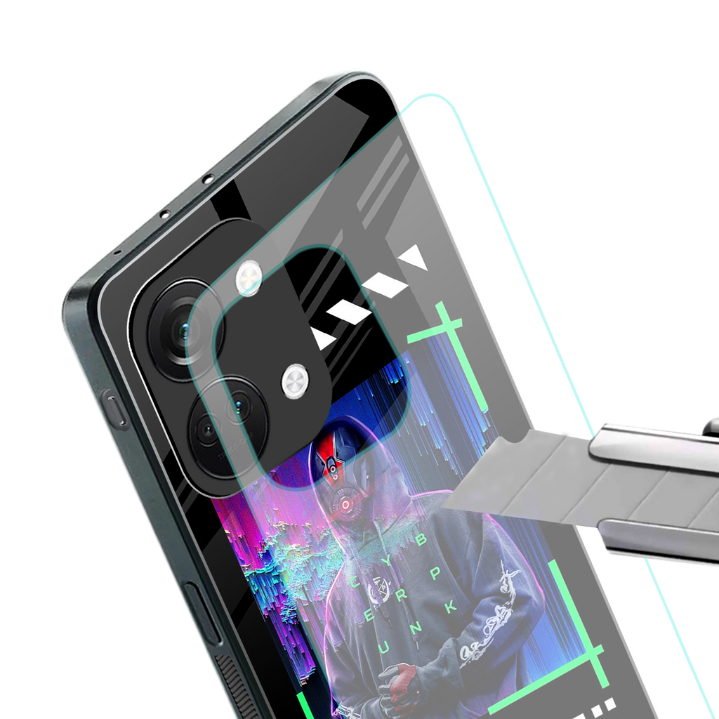 cyberpunk back phone cover | glass case for oneplus nord 3