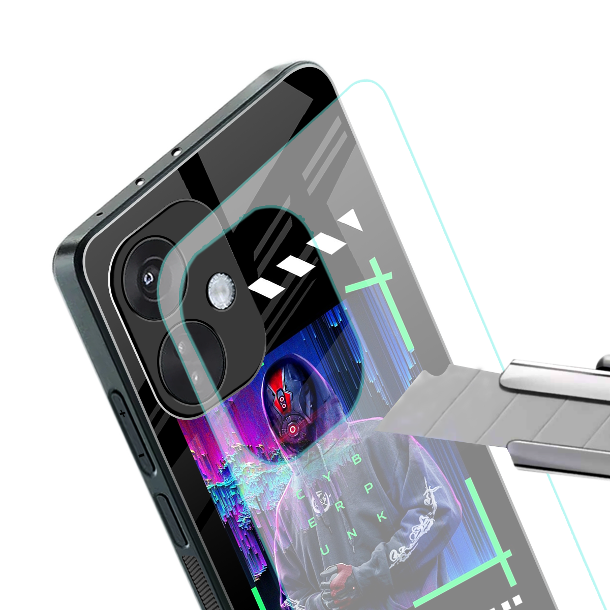 cyberpunk back phone cover | glass case for oneplus nord ce 3