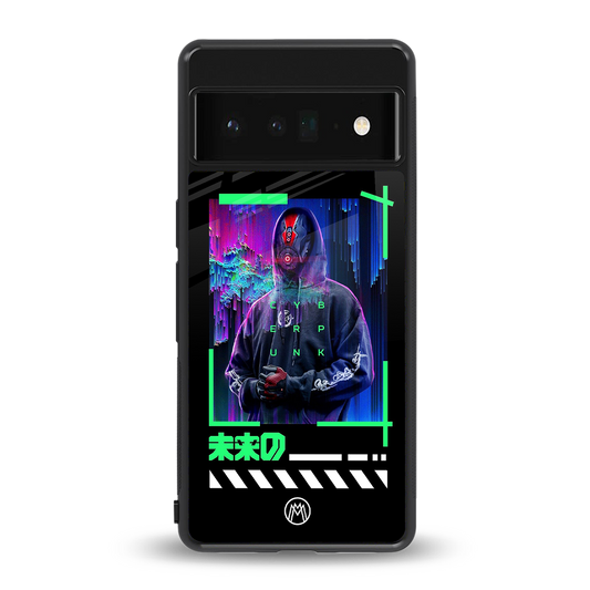 cyberpunk back phone cover | glass case for google pixel 6 pro