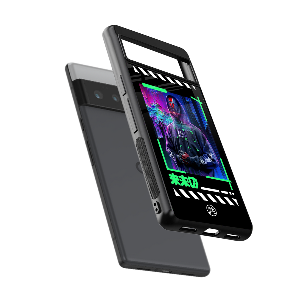 cyberpunk back phone cover | glass case for google pixel 6 pro