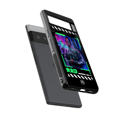 cyberpunk back phone cover | glass case for google pixel 6 pro