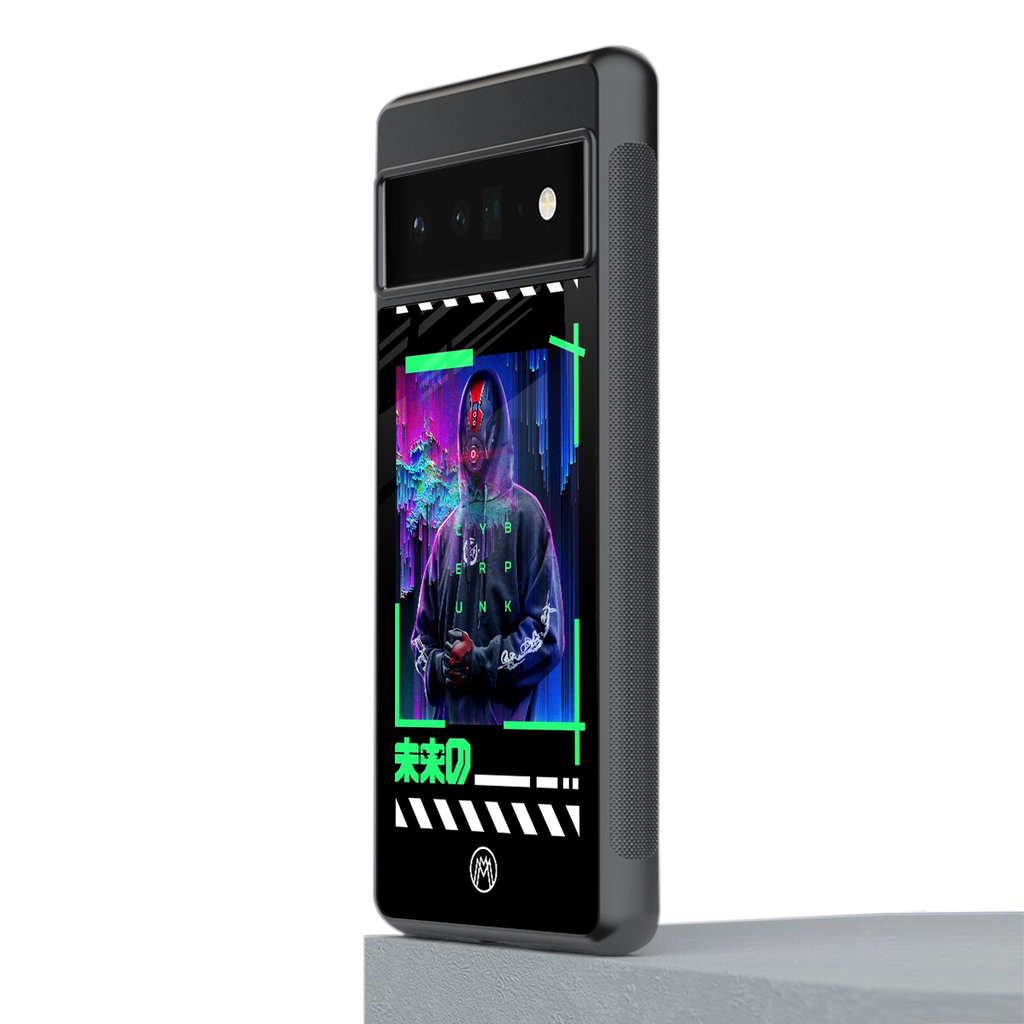 cyberpunk back phone cover | glass case for google pixel 6 pro