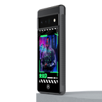 cyberpunk back phone cover | glass case for google pixel 6 pro