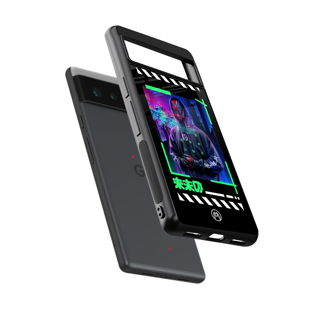 cyberpunk back phone cover | glass case for Google Pixel 6A