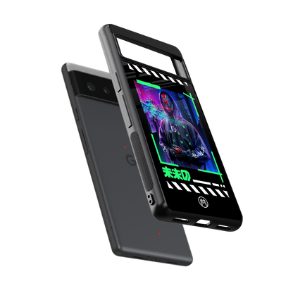 cyberpunk back phone cover | glass case for Google Pixel 6A