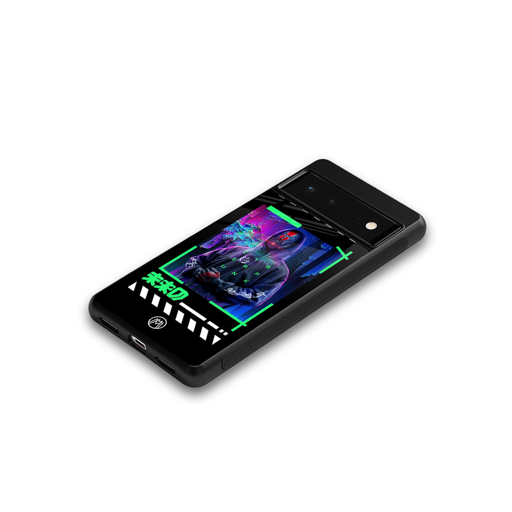 cyberpunk back phone cover | glass case for google pixel 6