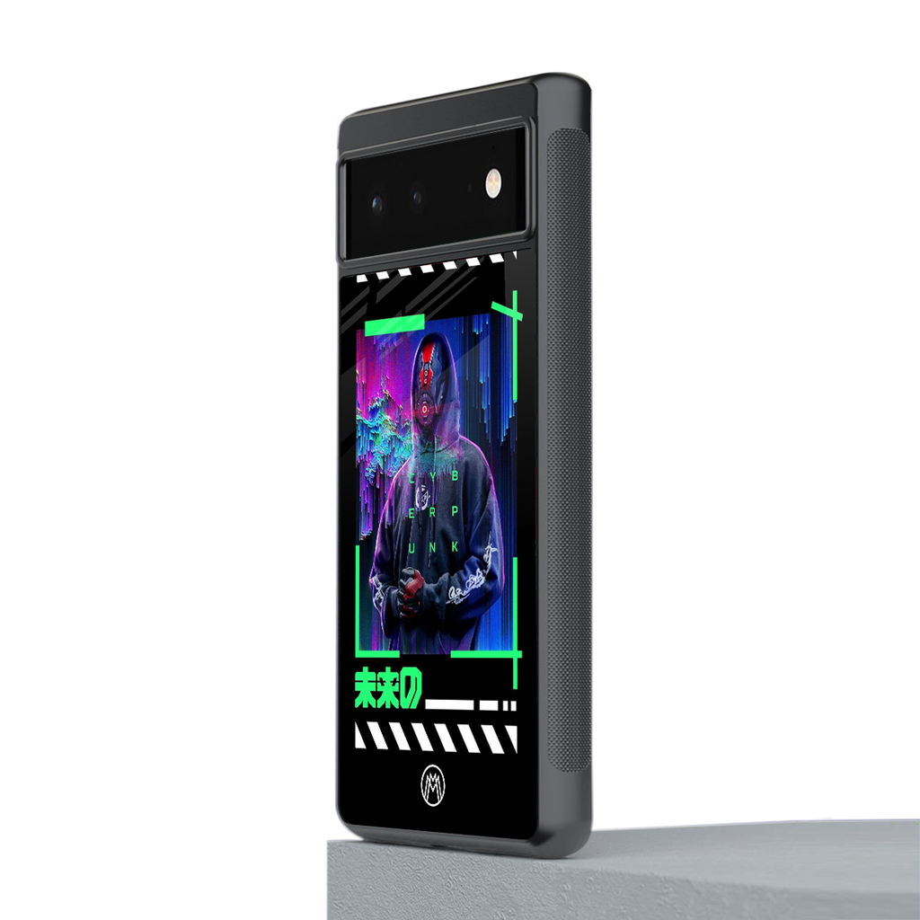cyberpunk back phone cover | glass case for google pixel 6