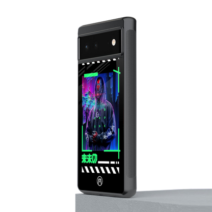 cyberpunk back phone cover | glass case for Google Pixel 6A