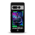 cyberpunk back phone cover | glass case for google pixel 7 pro