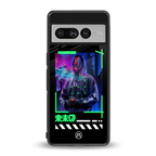 cyberpunk back phone cover | glass case for google pixel 7 pro