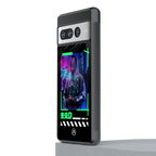 cyberpunk back phone cover | glass case for google pixel 7 pro