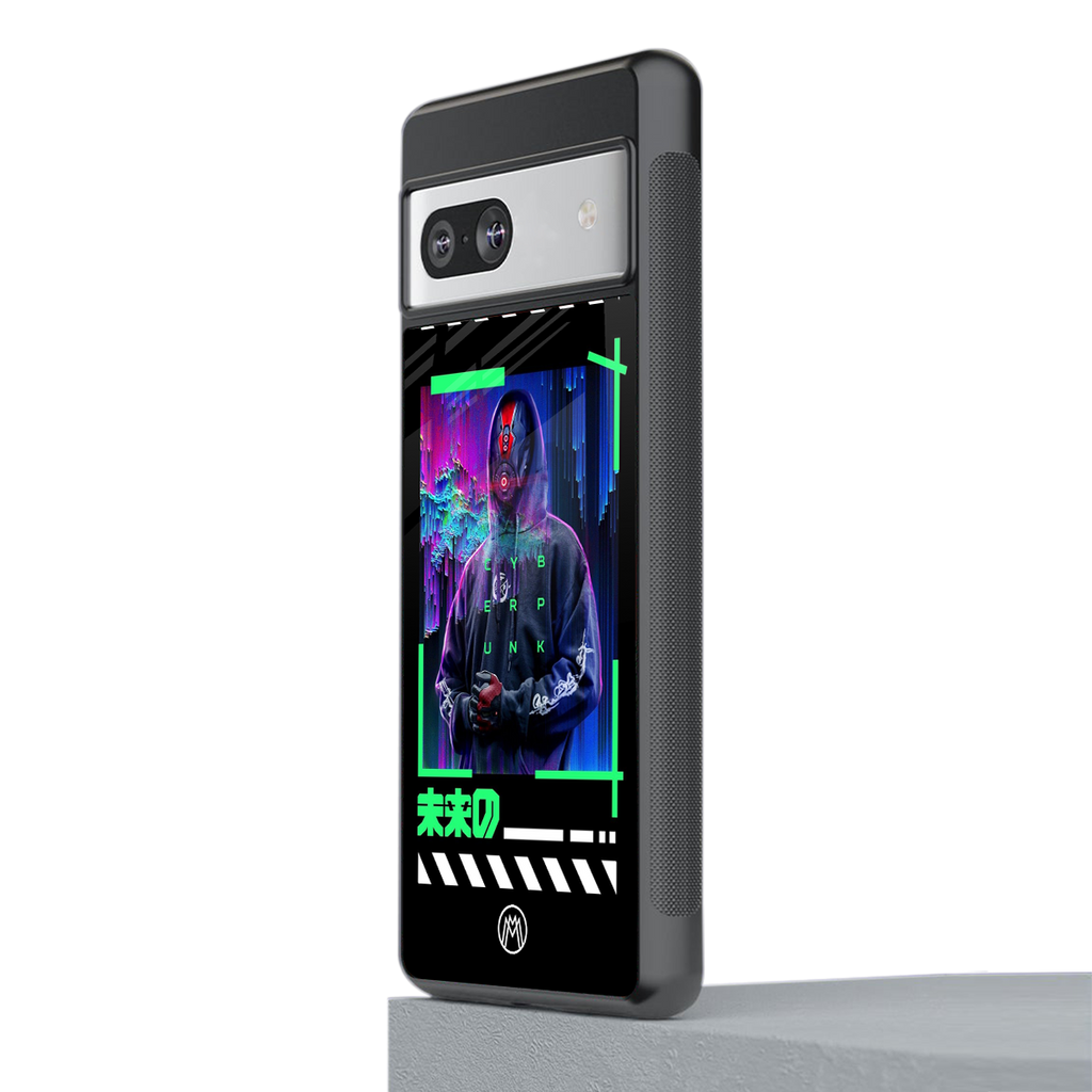 cyberpunk back phone cover | glass case for Google Pixel 7A