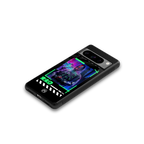 cyberpunk back phone cover | glass case for google pixel 8 pro