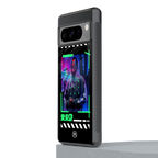 cyberpunk back phone cover | glass case for google pixel 8 pro