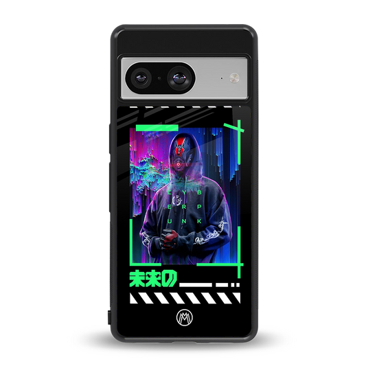 cyberpunk back phone cover | glass case for Google Pixel 8
