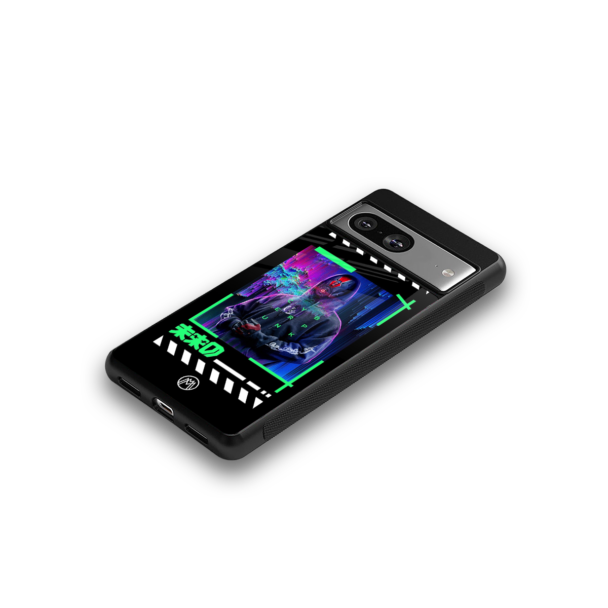 cyberpunk back phone cover | glass case for Google Pixel 8