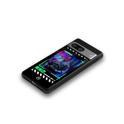 cyberpunk back phone cover | glass case for Google Pixel 8