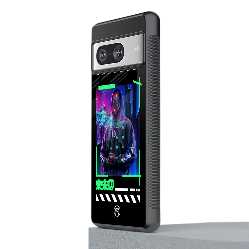 cyberpunk back phone cover | glass case for Google Pixel 8