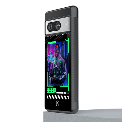 cyberpunk back phone cover | glass case for Google Pixel 8