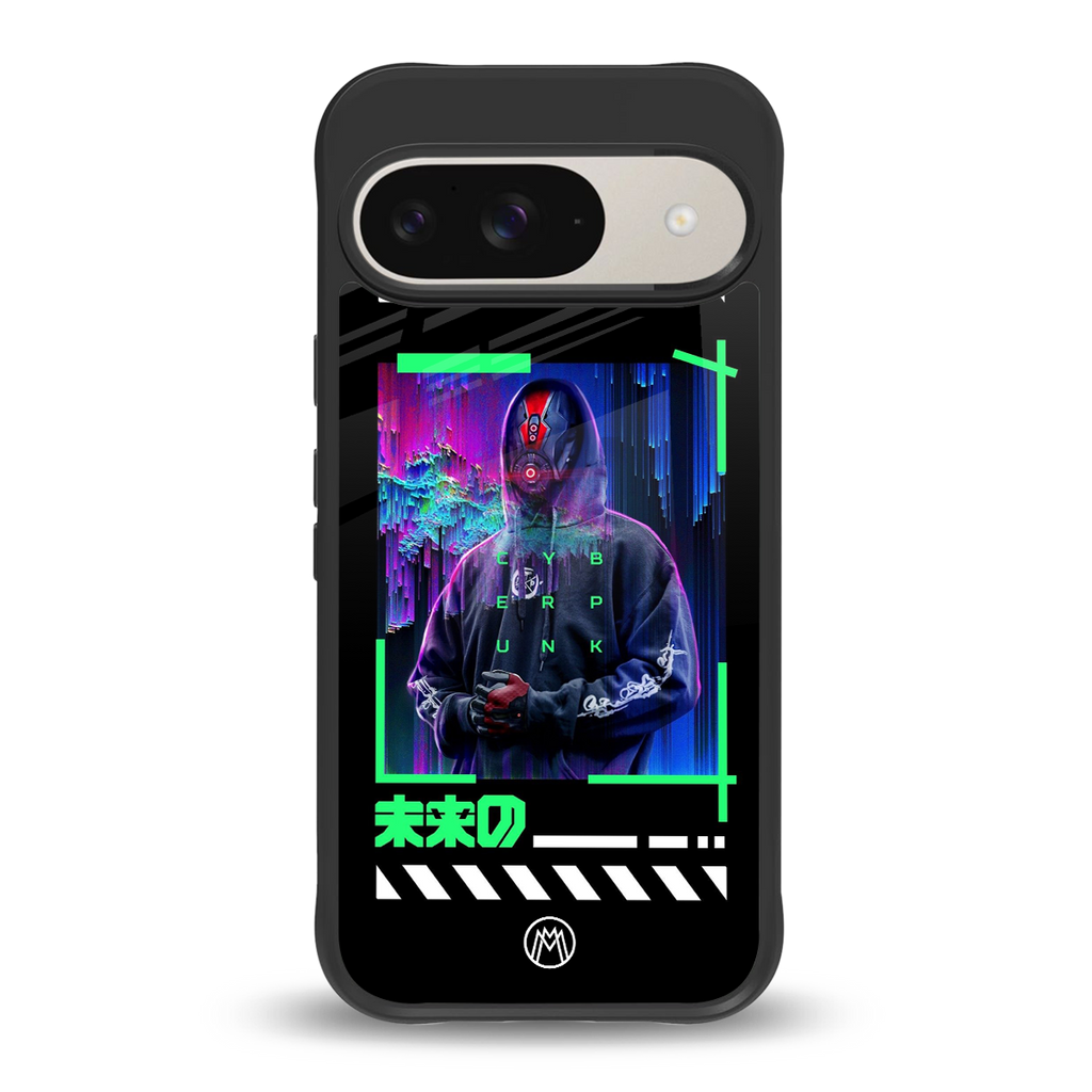 cyberpunk back phone cover | glass case for google pixel 9