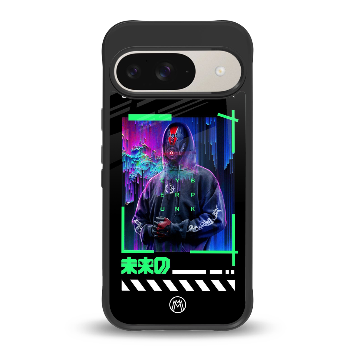 cyberpunk back phone cover | glass case for google pixel 9