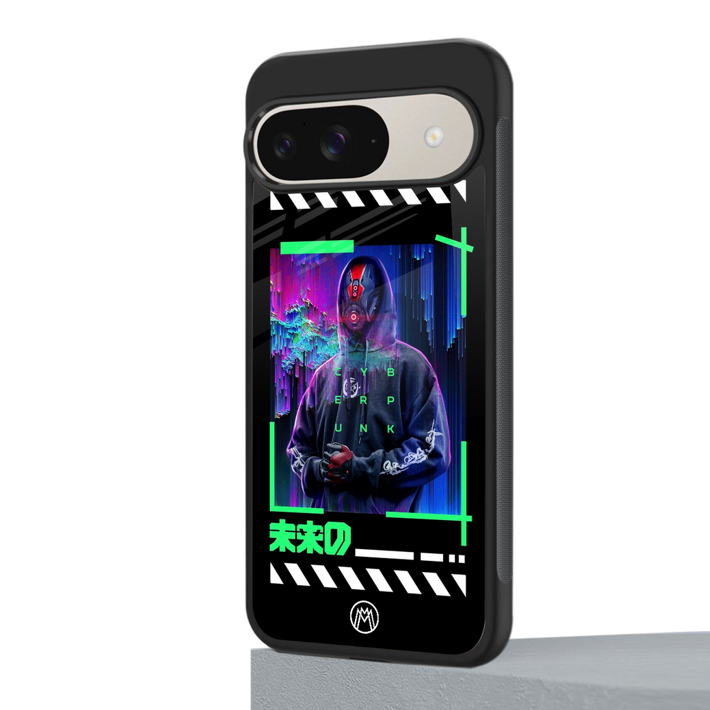 cyberpunk back phone cover | glass case for google pixel 9