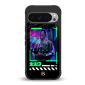 cyberpunk back phone cover | glass case for google pixel 9 pro xl