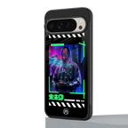 cyberpunk back phone cover | glass case for google pixel 9 pro