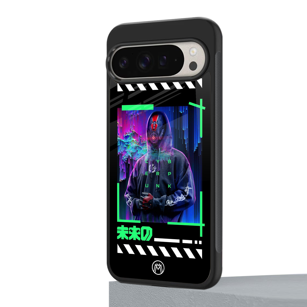 cyberpunk back phone cover | glass case for google pixel 9 pro xl