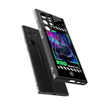 cyberpunk back phone cover | glass case for samsung galaxy s24 ultra