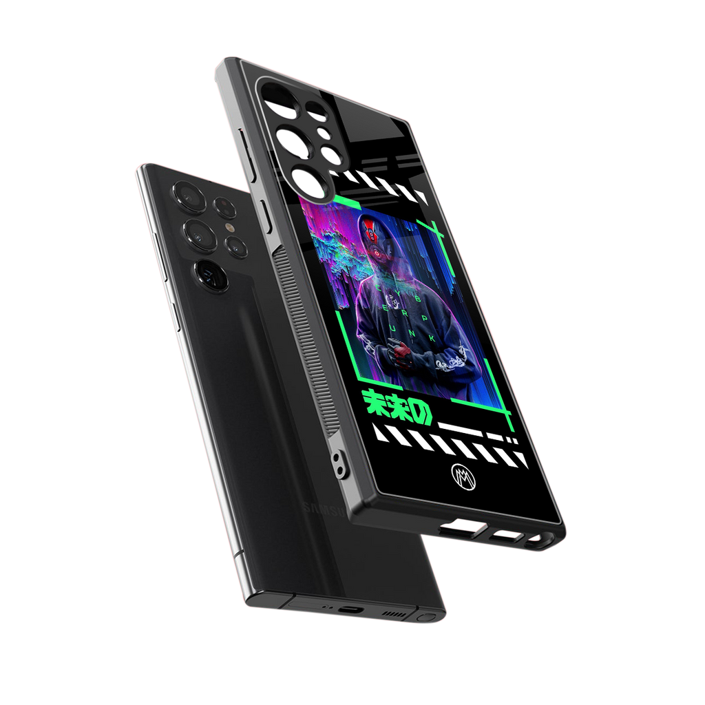 cyberpunk back phone cover | glass case for samsung galaxy s23 ultra