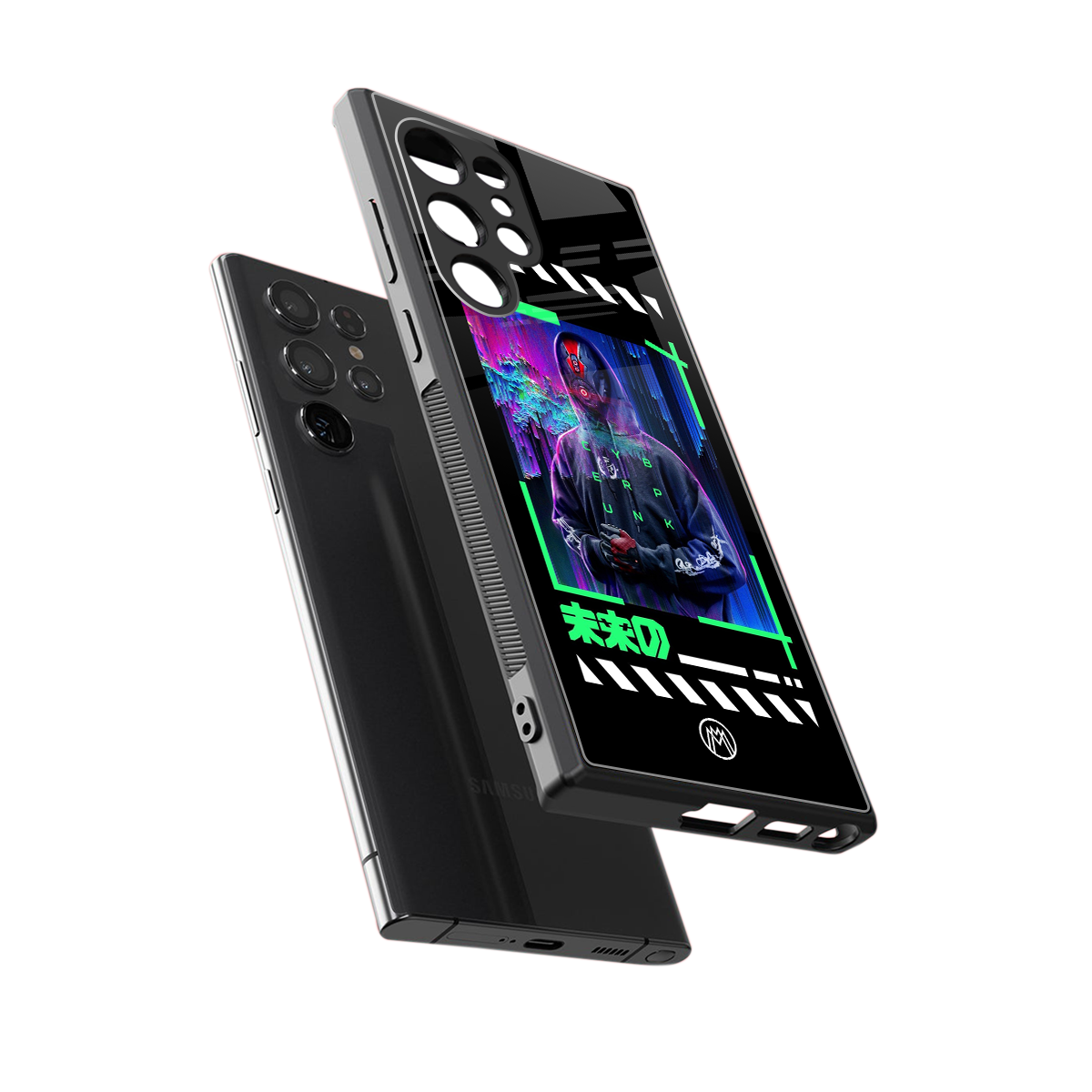 cyberpunk back phone cover | glass case for samsung galaxy s23 ultra