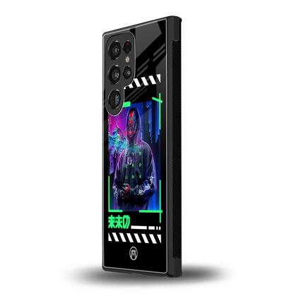 cyberpunk back phone cover | glass case for samsung galaxy s24 ultra