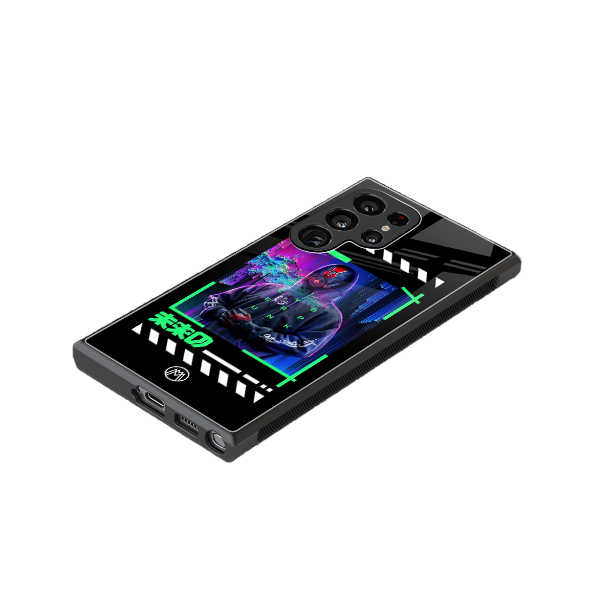 cyberpunk back phone cover | glass case for samsung galaxy s24 ultra