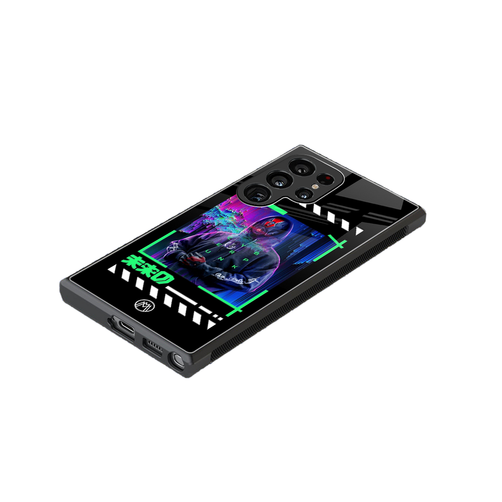 cyberpunk back phone cover | glass case for samsung galaxy s23 ultra