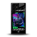 cyberpunk back phone cover | glass case for samsung galaxy s25 ultra
