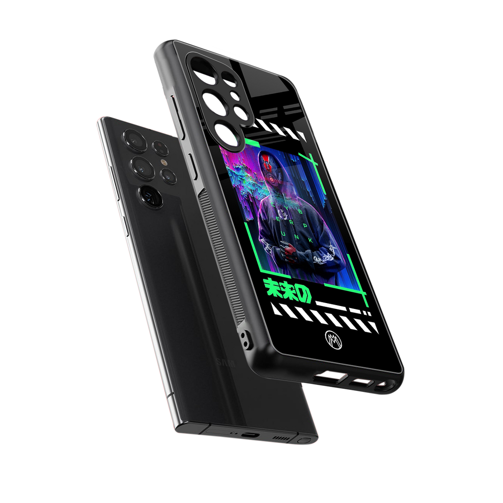 cyberpunk back phone cover | glass case for samsung galaxy s25 ultra