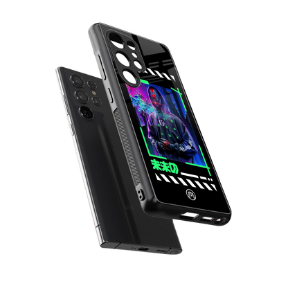cyberpunk back phone cover | glass case for samsung galaxy s25 ultra