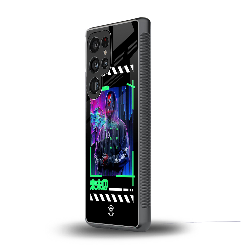 cyberpunk back phone cover | glass case for samsung galaxy s25 ultra