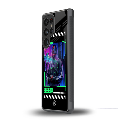 cyberpunk back phone cover | glass case for samsung galaxy s25 ultra