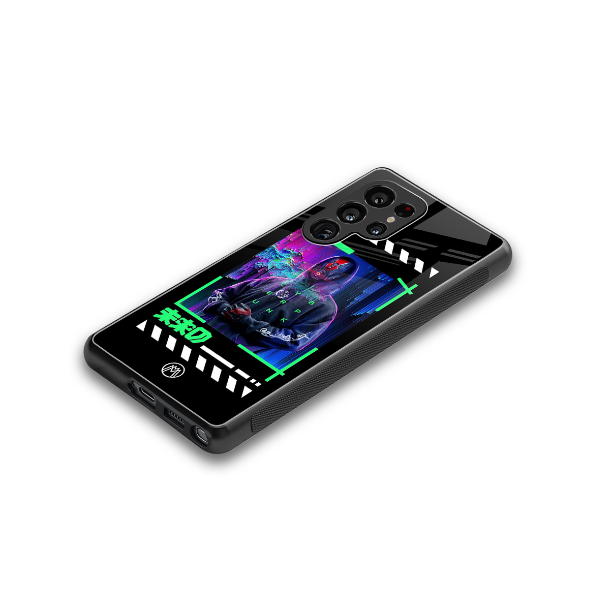 cyberpunk back phone cover | glass case for samsung galaxy s25 ultra