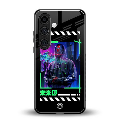cyberpunk back phone cover | glass case for samsung galaxy s24 fe