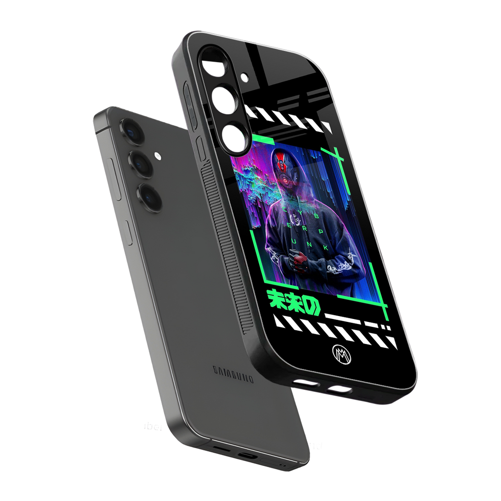 cyberpunk back phone cover | glass case for samsung galaxy s24 fe