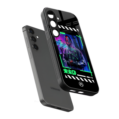 cyberpunk back phone cover | glass case for samsung galaxy s24 fe